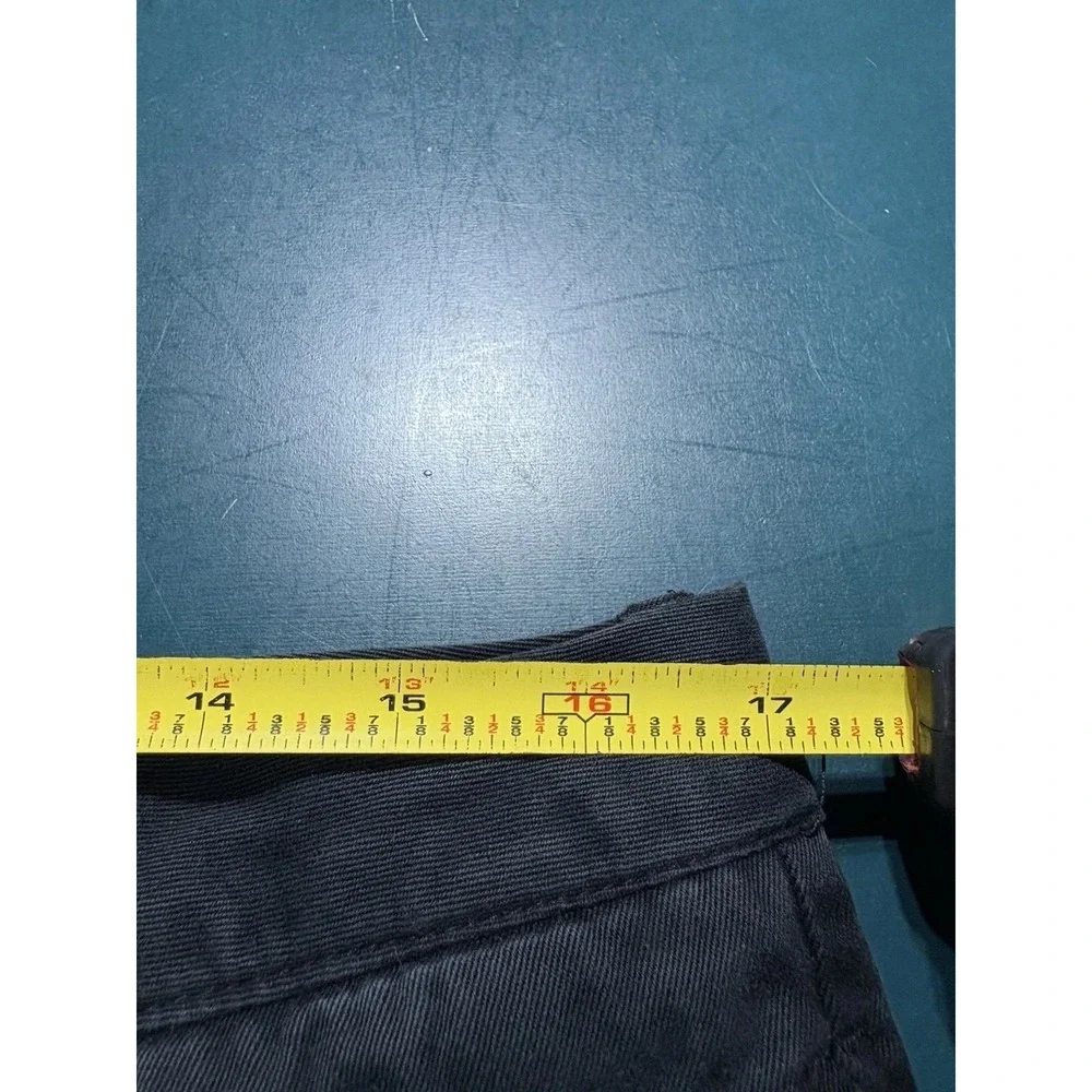 Vtg Nautica Marine Drill Pants 34x32 Black Baggy Relaxed Fit Military NMD MF300A
